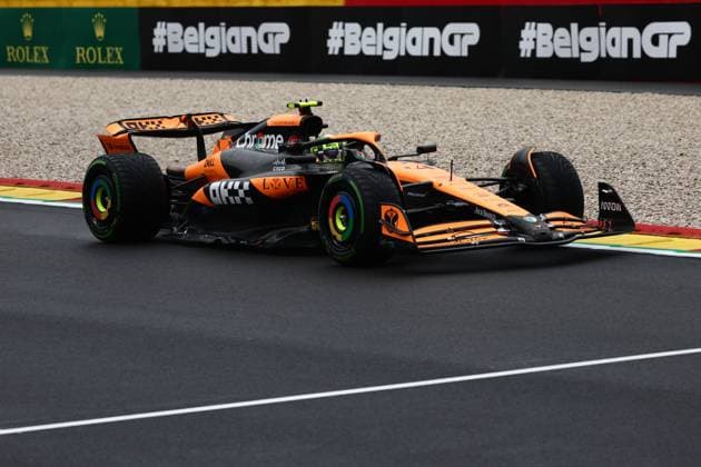 F1 Belgian Grand Prix 2024 Qualifying Lando Norris of McLaren during qualifying ahead of the Formula 1 Belgian Grand Prix at Spa-Francorchamps in Spa, Belgium on July 27, 2024. Spa Belgium  Copyright: xJakubxPorzyckix originalFilename:porzycki-f1belgia240727_nplNB.jpg