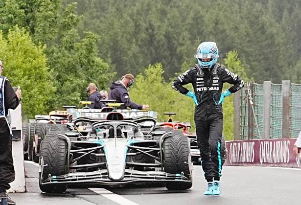 Formula 1 Rolex Belgian Grand Prix 2024 27 07 2024, Circuit de Spa Francorchamps, Spa Francorchhamps, Formula 1 Rolex Belgian Grand Prix 2024 , pictured George Russell GBR , Mercedes AMG Petronas Formula One Team nordphotoxGmbHx xBratic nph00250