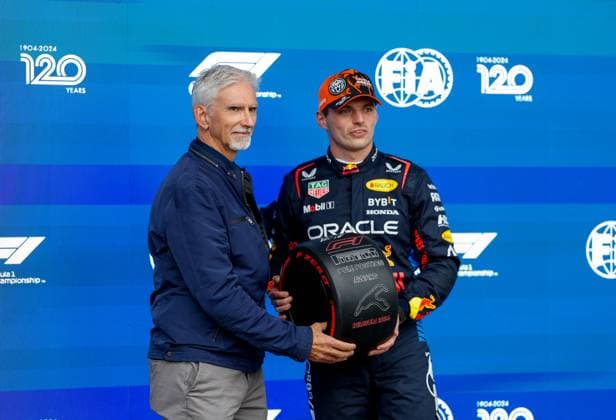 Damon Hill, 1 Max Verstappen NLD, Oracle Red Bull Racing , F1 Grand Prix of Belgium at Circuit de Spa Francorchamps on July 27, 2024 in Spa Francorchamps, Belgium Photo by HOCH ZWEI Spa Francorchamps Belgium