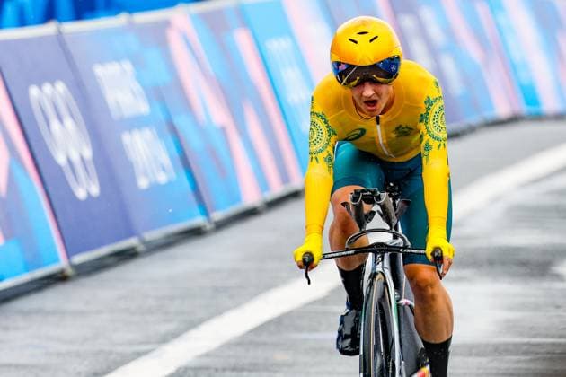 July 27, 2024, Paris, Paris, FRANCE: BROWN Grace (AUS) cycles during the Women s Individual Time Trial on day one of the Olympic Games, Olympische Spiele, Olympia, OS Paris 2024 at Pont Alexandre III during the Paris 2024 Olympics Games on july 27, 2024, in Paris, Spain. Paris FRANCE - ZUMAa181 20240727_zaa_a181_307 Copyright: xManuxReinox