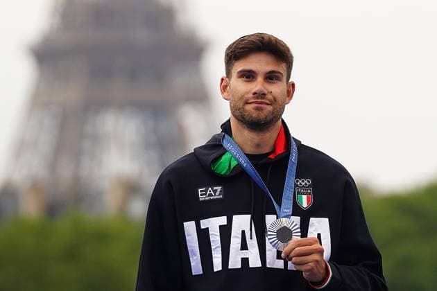 Filippo Ganna the men s cycling time trial event, at the 2024 Summer Olympics, Saturday, July 27, 2024, in Paris, France. (Photo Davide Spada LaPresse)  Copyright: xSpada LaPressex