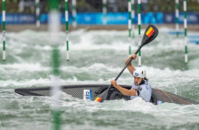 Bilder des Jahres 2024, Sport 07 Juli Sport Themen der Woche KW30 Sport Bilder des Tages (240727) -- VAIRES-SUR-MARNE, July 27, 2024 -- Ricarda Funk of Germany competes during the women s kayak single heat of canoe slalom at the Paris 2024 Olympic Games, Olympische Spiele, Olympia, OS in Vaires-sur-Marne, France, on July 27, 2024. ) (PARIS2024) FRANCE-VAIRES-SUR-MARNE-CANOE SLALOM-HEATS SunxFei 