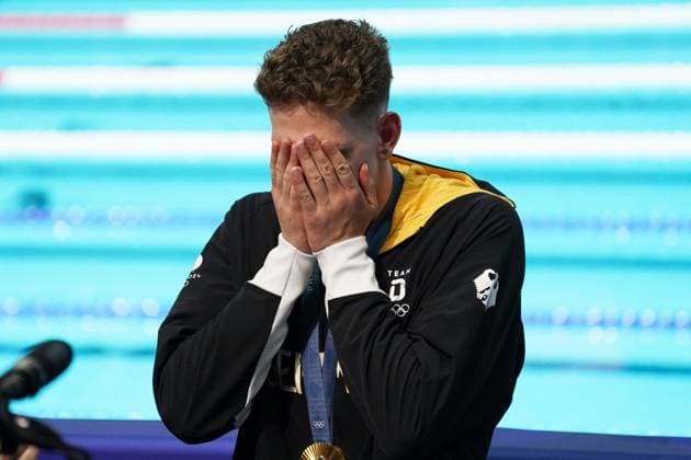 Olympic Games Paris 2024, Olympic Games 2024, 26 07 10 08 2024 Swimming, La Defanse Arena Paris 400m freestyle, freestyle Lukas Maertens, Germany