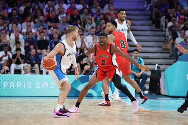 Vasilis TOLIOPOULOS (Grèce) Mens basketball, Greece vs Canada, Men s preliminary round during the Olympic Games, Olympische Spiele, Olympia, OS Paris 2024 JO 2024 : BASKET BALL - Grece vs Canada - Jeux Olympiques 2024 - Paris2024 - Lille - 27 07 2024 DPPI Panoramic 