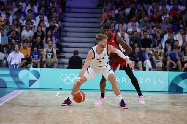 Vasilis TOLIOPOULOS (Grèce) Mens basketball, Greece vs Canada, Men s preliminary round during the Olympic Games, Olympische Spiele, Olympia, OS Paris 2024 JO 2024 : BASKET BALL - Grece vs Canada - Jeux Olympiques 2024 - Paris2024 - Lille - 27 07 2024 DPPI Panoramic 