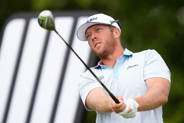 27th July 2024; JCB Golf &amp; Country Club, Rocester, Uttoxeter, England; LIV UK Golf League, Round 2; Talor Gooch of the Smash GC plays from the 4th tee during round two  ActionPlus12673170 StevenxFlynn