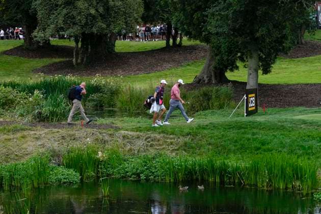 27th July 2024; JCB Golf &amp; Country Club, Rocester, Uttoxeter, England; LIV UK Golf League, Round 2; Jon Rahm of the Legion XIII GC walks to the 9th green during round two  ActionPlus12673178 StevenxFlynn