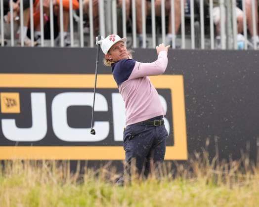 27th July 2024; JCB Golf &amp; Country Club, Rocester, Uttoxeter, England; LIV UK Golf League, Round 2; Cameron Smith of the Rippers GC reacts as he miss hits his tee shot on the 17th tee during round two  ActionPlus12673217 StevenxFlynn