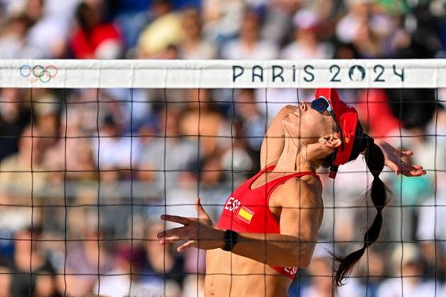 Olympic Games Beach Volleyball Paris 28 07 2024 Preliminary round, Women, ITA ESP, Liliana Fernandez Steiner Copyright: xBEAUTIFULxSPORTS TomxBlochx