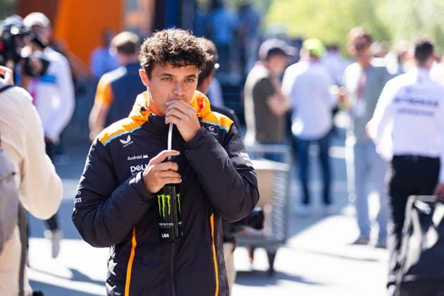 NORRIS Lando (gbr), McLaren F1 Team MCL38, portrait during the Formula 1 Rolex Belgian Grand Prix 2024, 14th round of the 2024 Formula One World Championship, WM, Weltmeisterschaft from July 26 to 28, 2024 on the Circuit de Spa-Francorchamps, in Stavelot, Belgium - F1 - BELGIAN GRAND PRIX 2024 DPPI Panoramic  240728_R14_BELGIO_DP_JFR61064.CR3_