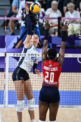 Parigi (Francia) 28 07 2024 - Olimpiadi Parigi 2024 volley Italia-Repubblica Dominicana foto Image nella foto: Ekaterina Antropova 