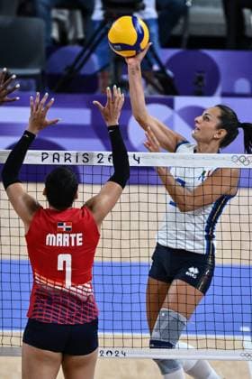 Parigi (Francia) 28 07 2024 - Olimpiadi Parigi 2024 volley Italia-Repubblica Dominicana foto Image nella foto: Caterina Bosetti 