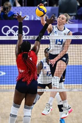 Parigi (Francia) 28 07 2024 - Olimpiadi Parigi 2024 volley Italia-Repubblica Dominicana foto Image nella foto: Sarah Fahr 