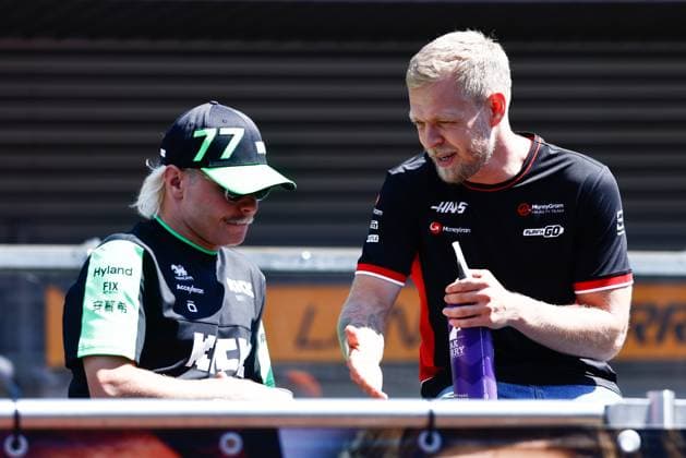F1 Belgian Grand Prix 2024 Valtteri Bottas of Kick Sauber and Kevin Magnussen of Haas ahead of the Formula 1 Belgian Grand Prix at Spa-Francorchamps in Spa, Belgium on July 27, 2024. Sergio Perez of Red Bull Racing Belgium  Copyright: xJakubxPorzyckix originalFilename:porzycki-f1belgia240728_npuUD.jpg