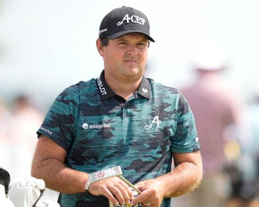 28th July 2024; JCB Golf &amp; Country Club, Rocester, Uttoxeter, England; LIV UK Golf League, Final Round; Patrick Reed of the Aces GC warms up on the practice ground before the final round  ActionPlus12673268 StevenxFlynn