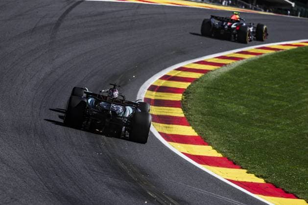 63 RUSSELL George (gbr), Mercedes AMG F1 Team W15, action during the Formula 1 Rolex Belgian Grand Prix 2024, 14th round of the 2024 Formula One World Championship, WM, Weltmeisterschaft from July 26 to 28, 2024 on the Circuit de Spa-Francorchamps, in Stavelot, Belgium - F1 - BELGIAN GRAND PRIX 2024 DPPI Panoramic  240728_R14_BELGIO_DP_FG006100