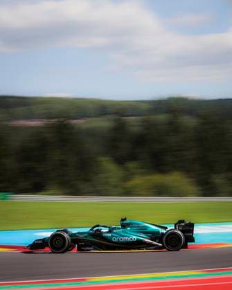 14 ALONSO Fernando (spa), Aston Martin F1 Team AMR24, action during the Formula 1 Rolex Belgian Grand Prix 2024, 14th round of the 2024 Formula One World Championship, WM, Weltmeisterschaft from July 26 to 28, 2024 on the Circuit de Spa-Francorchamps, in Stavelot, Belgium - F1 - BELGIAN GRAND PRIX 2024 DPPI Panoramic  240728_R14_BELGIO_DP_JFR62639