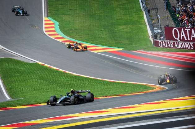 44 HAMILTON Lewis (gbr), Mercedes AMG F1 Team W15, action during the Formula 1 Rolex Belgian Grand Prix 2024, 14th round of the 2024 Formula One World Championship, WM, Weltmeisterschaft from July 26 to 28, 2024 on the Circuit de Spa-Francorchamps, in Stavelot, Belgium - F1 - BELGIAN GRAND PRIX 2024 DPPI Panoramic  240728_R14_BELGIO_DP_FG005702