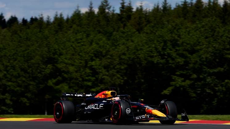 F1 Grand Prix of Belgium Max Verstappen of the Netherlands driving the (1) Oracle Red Bull Racing RB20 on track during the F1 Grand Prix of Belgium at Circuit de Spa-Francorchamps on July 28, 2024, in Spa, Belgium. Spa Circuit de Spa-Francorchamps Spa Belgium RL_GPF1BELG24_000849 Copyright: xRicardoxLarreinax
