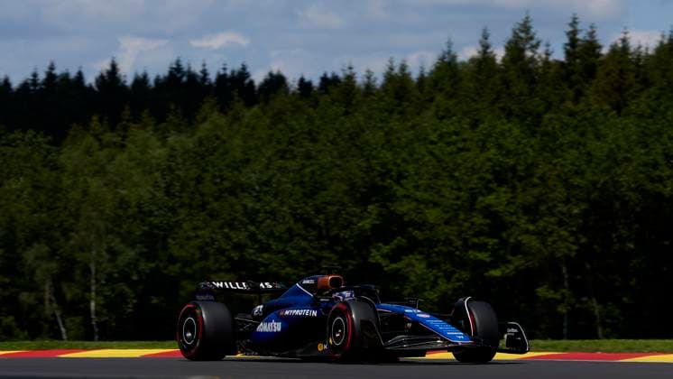 F1 Grand Prix of Belgium Alexander Albon of Thailand driving the (23) Williams FW46 Mercedes on track during the F1 Grand Prix of Belgium at Circuit de Spa-Francorchamps on July 28, 2024, in Spa, Belgium. Spa Circuit de Spa-Francorchamps Spa Belgium RL_GPF1BELG24_000853 Copyright: xRicardoxLarreinax
