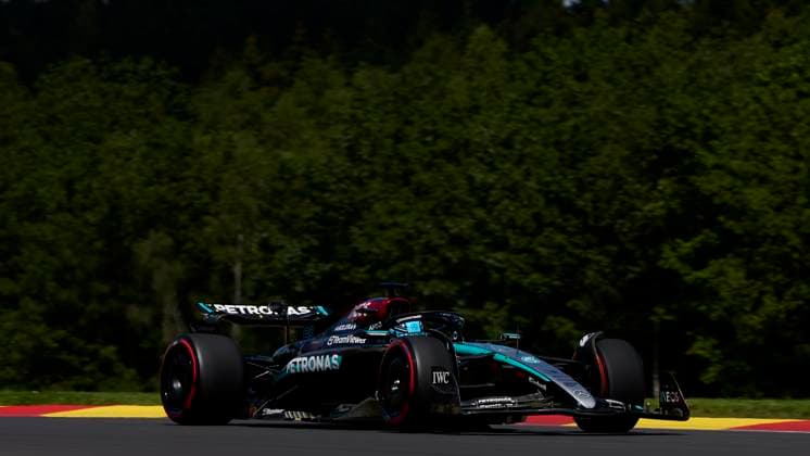 F1 Grand Prix of Belgium George Russell of Great Britain driving the (63) Mercedes AMG Petronas F1 Team W15 on track during the F1 Grand Prix of Belgium at Circuit de Spa-Francorchamps on July 28, 2024, in Spa, Belgium. Spa Circuit de Spa-Francorchamps Spa Belgium RL_GPF1BELG24_000862 Copyright: xRicardoxLarreinax
