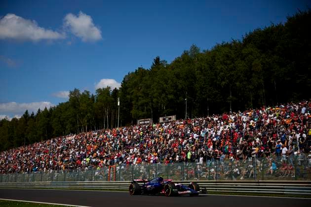 F1 Grand Prix of Belgium Yuki Tsunoda of Japan driving the (22) Visa Cash App RB Formula One Team VCARB 01 on track during the F1 Grand Prix of Belgium at Circuit de Spa-Francorchamps on July 28, 2024, in Spa, Belgium. Spa Circuit de Spa-Francorchamps Spa Belgium RL_GPF1BELG24_000952 Copyright: xRicardoxLarreinax