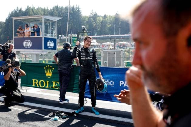 63 George Russell GBR, Mercedes AMG Petronas F1 Team , F1 Grand Prix of Belgium at Circuit de Spa Francorchamps on July 28, 2024 in Spa Francorchamps, Belgium Photo by HOCH ZWEI Spa Francorchamps Belgium