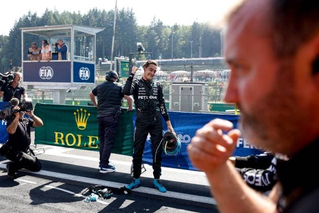 63 George Russell GBR, Mercedes AMG Petronas F1 Team , F1 Grand Prix of Belgium at Circuit de Spa Francorchamps on July 28, 2024 in Spa Francorchamps, Belgium Photo by HOCH ZWEI Spa Francorchamps Belgium