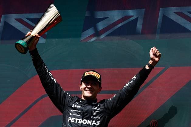 F1 Belgian Grand Prix 2024 George Russell of Mercedes after the Formula 1 Belgian Grand Prix at Spa-Francorchamps in Spa, Belgium on July 27, 2024. Spa Belgium  Copyright: xJakubxPorzyckix originalFilename:porzycki-f1belgia240728_npxYa.jpg