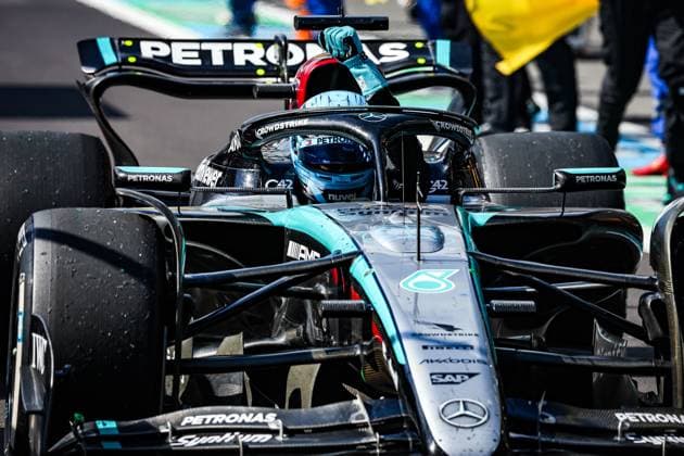 63 George Russell GBR, Mercedes AMG Petronas F1 Team , F1 Grand Prix of Belgium at Circuit de Spa Francorchamps on July 28, 2024 in Spa Francorchamps, Belgium Photo by HOCH ZWEI Spa Francorchamps Belgium