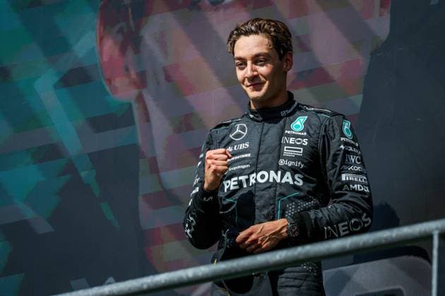 63 George Russell GBR, Mercedes AMG Petronas F1 Team , F1 Grand Prix of Belgium at Circuit de Spa Francorchamps on July 28, 2024 in Spa Francorchamps, Belgium Photo by HOCH ZWEI Spa Francorchamps Belgium