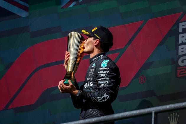 63 George Russell GBR, Mercedes AMG Petronas F1 Team , F1 Grand Prix of Belgium at Circuit de Spa Francorchamps on July 28, 2024 in Spa Francorchamps, Belgium Photo by HOCH ZWEI Spa Francorchamps Belgium