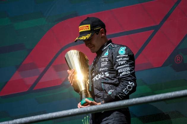 63 George Russell GBR, Mercedes AMG Petronas F1 Team , F1 Grand Prix of Belgium at Circuit de Spa Francorchamps on July 28, 2024 in Spa Francorchamps, Belgium Photo by HOCH ZWEI Spa Francorchamps Belgium