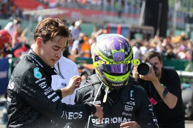 Stavelot, Belgium July 26 28, 2024 FIA Formula 1 World Championship Grand Prix Belgium Circuit de Spa Francorchamps 2024 Pictured Double victory for Mercedes by George Russell GBR and Lewis Hamilton GBR Circuit de Spa Francorchamps Copyright: xFotostandx xHorstxBernhardtx