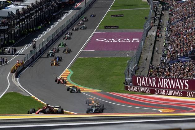 first lap during Formula 1 Rolex Belgian Grand Prix 2024 - Race, Formula 1 Championship in Belgium, Belgium, July 28 2024  Copyright: xOttoxMoretti IPAxSportx xipa-agex xx IPA_48341753 IPA_Agency_IPA48341753