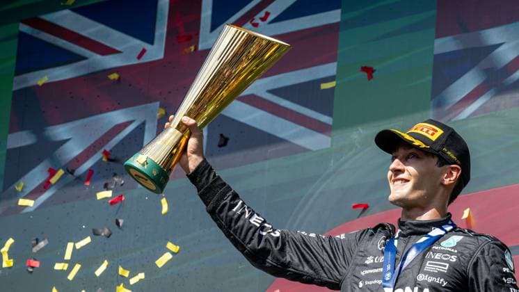 NÃ‚Â°63 George Russel GBR Mercedes AMG PETRONAS Formula One Team during Formula 1 Rolex Belgian Grand Prix 2024 - Race, Formula 1 Championship in Belgium, Belgium, July 28 2024  Copyright: xOttoxMoretti IPAxSportx xipa-agex xx IPA_48341789 IPA_Agency_IPA48341789