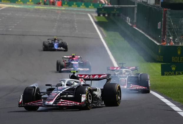 28 07 2024, Circuit de Spa Francorchamps, Spa Francorchhamps, Formula 1 Rolex Belgian Grand Prix 2024 , in the picture Nico Hülkenberg DEU , Haas F1 Team, Kevin Magnussen DNK Defodi 506 20240728 hbr 2022 Defodi-506