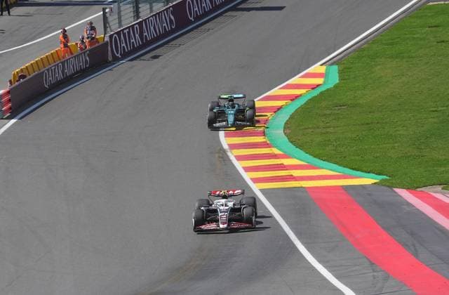 Formula 1 Rolex Belgian Grand Prix 2024 28 07 2024, Circuit de Spa Francorchamps, Spa Francorchhamps, Formula 1 Rolex Belgian Grand Prix 2024 , pictured Nico Hülkenberg DEU , Haas F1 Team, Lance Stroll CAN , Aston Martin Aramco Cognizant Formula One Team nordphotoxGmbHx xBratic nph00250