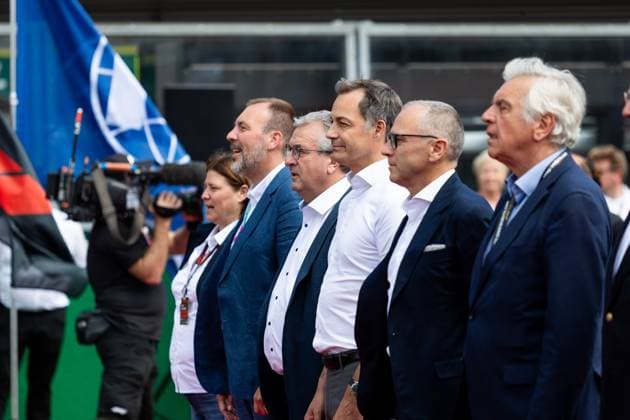 Alexander De Croo, Belgian prime minister during the Formula 1 Rolex Belgian Grand Prix 2024, 14th round of the 2024 Formula One World Championship, WM, Weltmeisterschaft from July 26 to 28, 2024 on the Circuit de Spa-Francorchamps, in Stavelot, Belgium - F1 - BELGIAN GRAND PRIX 2024 DPPI Panoramic  240728_R14_BELGIO_DP__F_13025.CR2_