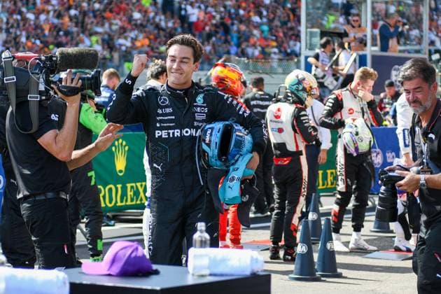 Formula 1 GP Spa Belgium Sunday, 28 07 2024 George Russell 63, Mercedes AMG Petronas F1 Team Formula 1 GP Spa Belgium Sunday, 28 07 2024 Copyright: xBEAUTIFULxSPORTS Erlhofx