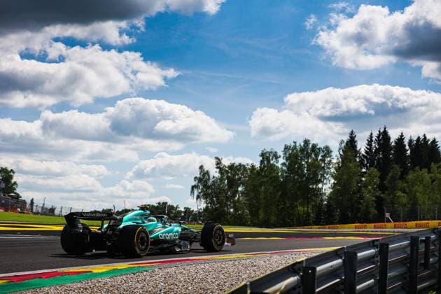 14 ALONSO Fernando (spa), Aston Martin F1 Team AMR24, action during the Formula 1 Rolex Belgian Grand Prix 2024, 14th round of the 2024 Formula One World Championship, WM, Weltmeisterschaft from July 26 to 28, 2024 on the Circuit de Spa-Francorchamps, in Stavelot, Belgium - F1 - BELGIAN GRAND PRIX 2024 DPPI Panoramic  240728_R14_BELGIO_DP_AV6_3802