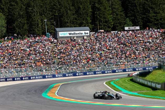 44 Lewis Hamilton GBR, Mercedes AMG Petronas F1 Team , F1 Grand Prix of Belgium at Circuit de Spa Francorchamps on July 28, 2024 in Spa Francorchamps, Belgium Photo by HOCH ZWEI Spa Francorchamps Belgium