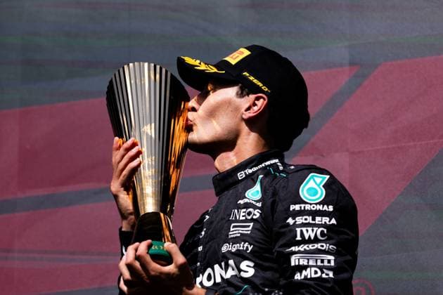 63 George Russell GBR, Mercedes AMG Petronas F1 Team , F1 Grand Prix of Belgium at Circuit de Spa Francorchamps on July 28, 2024 in Spa Francorchamps, Belgium Photo by HOCH ZWEI Spa Francorchamps Belgium