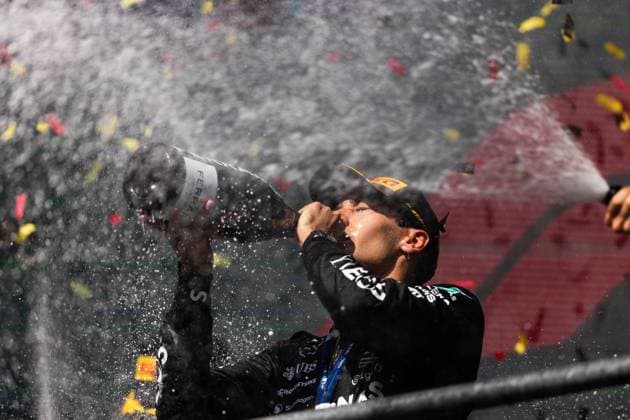 63 George Russell GBR, Mercedes AMG Petronas F1 Team , F1 Grand Prix of Belgium at Circuit de Spa Francorchamps on July 28, 2024 in Spa Francorchamps, Belgium Photo by HOCH ZWEI Spa Francorchamps Belgium