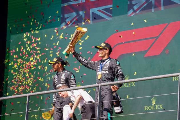July 28, 2024, Spa, Monte Carlo, Belgium: GEORGE RUSSELL disqualified from the 2024 Belgian Grand Prix after winning the race ahead of teammate LEWIS HAMILTON, and Mclaren s OSCAR PIASTRI. Spa Belgium - ZUMAk187 20240728_zsp_k187_006 Copyright: xAlexisxKahnx
