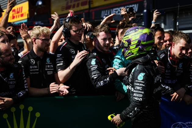44 Lewis Hamilton GBR, Mercedes AMG Petronas F1 Team , F1 Grand Prix of Belgium at Circuit de Spa Francorchamps on July 28, 2024 in Spa Francorchamps, Belgium Photo by HOCH ZWEI Spa Francorchamps Belgium