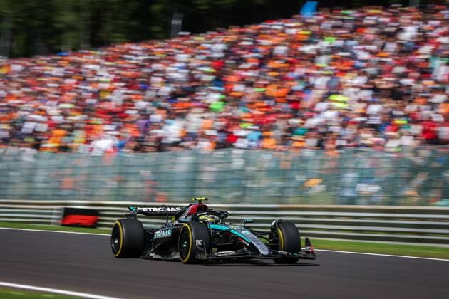 44 Lewis Hamilton GBR, Mercedes AMG Petronas F1 Team , F1 Grand Prix of Belgium at Circuit de Spa Francorchamps on July 28, 2024 in Spa Francorchamps, Belgium Photo by HOCH ZWEI Spa Francorchamps Belgium