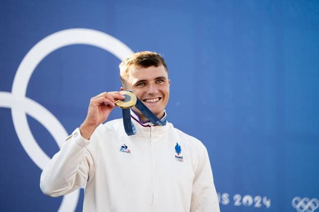 Paris 2024, canoe slalom, men, single canoe, award ceremony