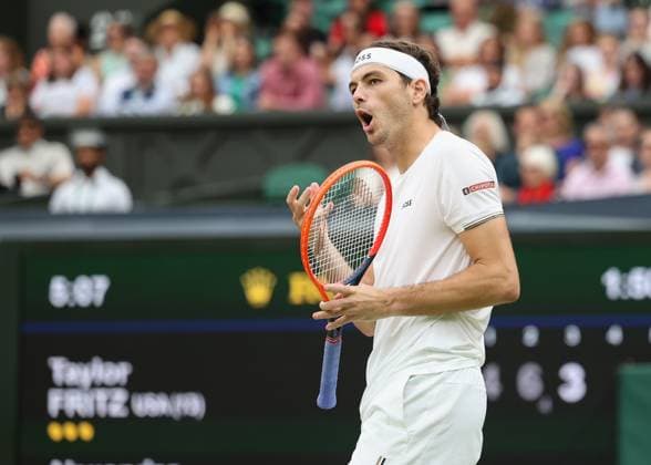 Taylor Fritz reacts with anger, anger, disappointment, disappointment, emotion, Copyright: xJuergenxHasenkopfx