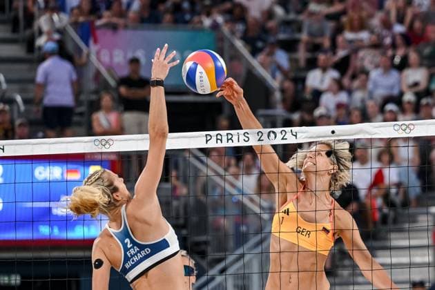 Paris 2024, Beach volleyball, Women, Germany - France